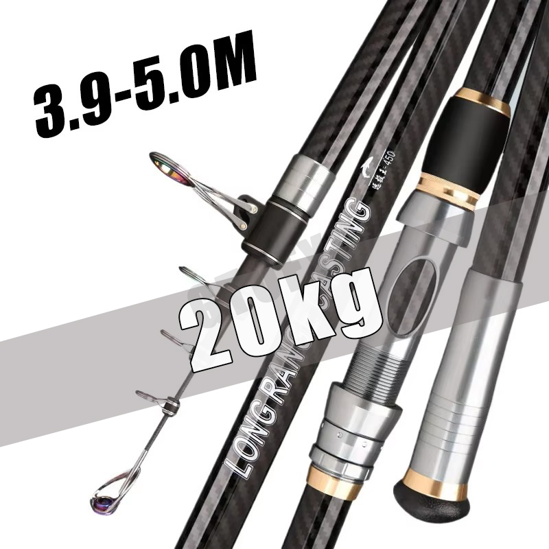 Fishing Rod Surf - Teleskopik Olta Kamışı 3.9m 4.2m 5.0m