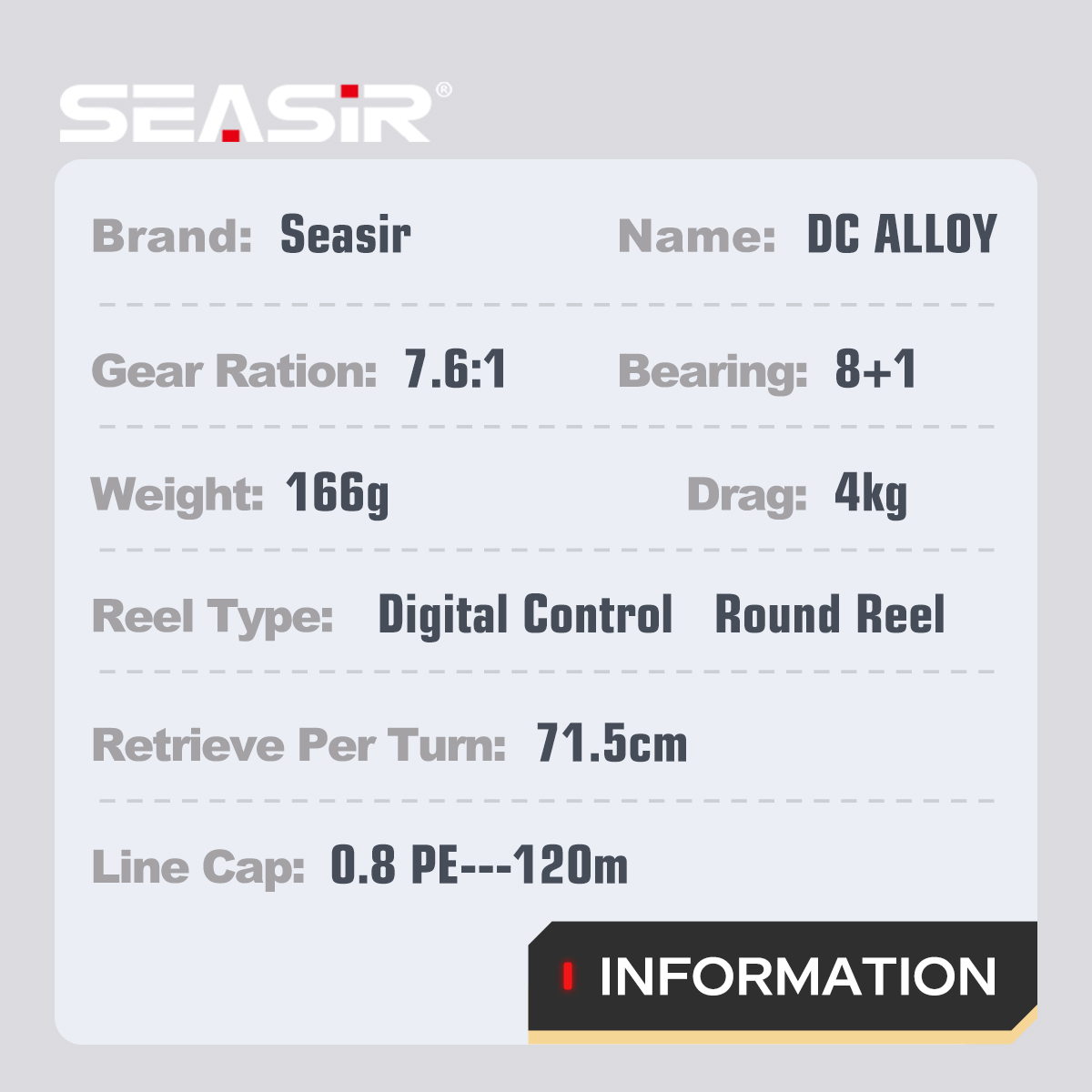 SEASIR DC Alaşımlı TAMAMEN Met - Kastking Reel Zephyr incelemesi ve fiyatı