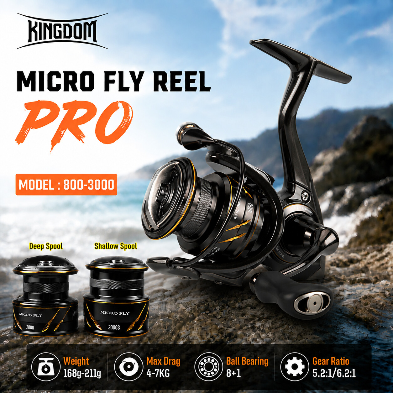 Kingdom Micro Fly Pro Balıkçıl - Daiwa Reel Bg incelemesi ve fiyatı